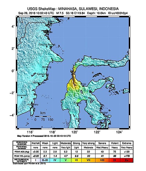 スラウェシ島地震